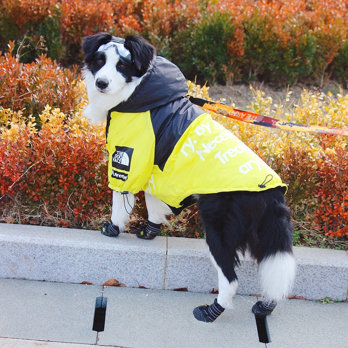 Furr Baby Gifts Dog Face Windproof Waterproof Reflective Pet Cat Dog Jacket