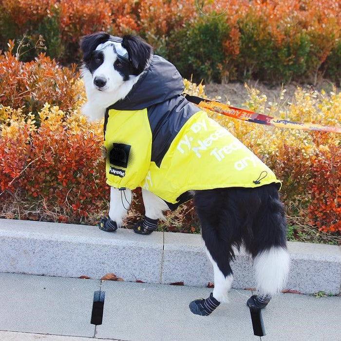 Furr Baby Gifts Dog Face Windproof Waterproof Reflective Pet Cat Dog Jacket