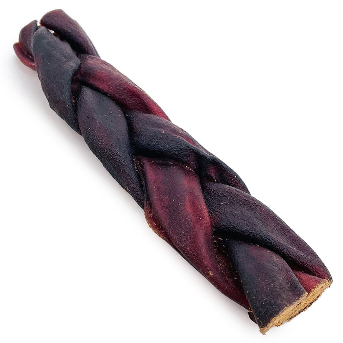 Value Pet Supplies ValueBull USA Collagen Braid Beef Large Dog Chews, Thick 6 Inch 10 Count