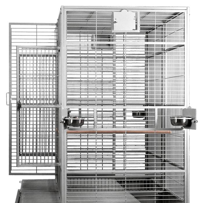 A&E Stainless Steel - 80"x40"x74" Stainless Steel Huge Double Macaw