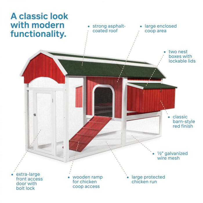 Prevue Pet Products Deluxe Double Nest Chicken Breeding Coop
