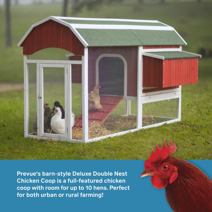 Prevue Pet Products Deluxe Double Nest Chicken Breeding Coop