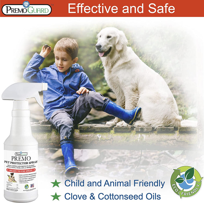 Premo Natural Product Plant Based Non-Toxic Pet Protector Spray