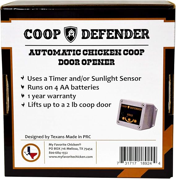 My Favorite Chicken Gold, Automatic Coop Door Opener