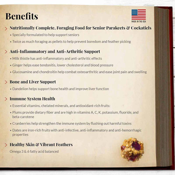 Lafeber Company Senior Bird Nutri-Berries Parakeet & Cockatiel Food 10oz