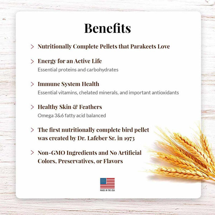 Lafeber Company Premium Daily Pellets for Parakeets 1.25lb