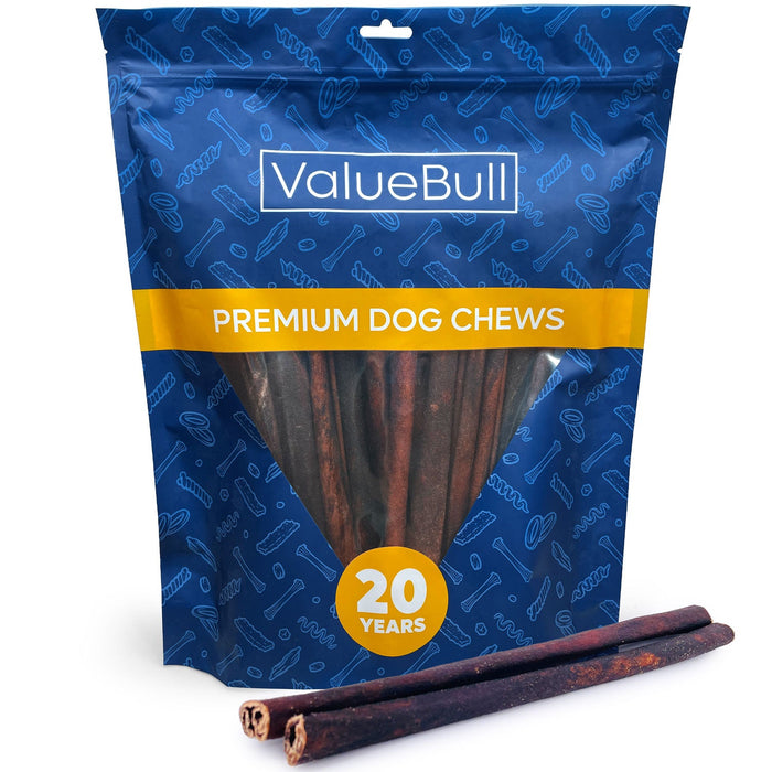 Value Pet Supplies ValueBull Collagen Sticks for Dogs, 12 Inch Medium Chews, Natural Long-Lasting Dog Treats, 25 Count