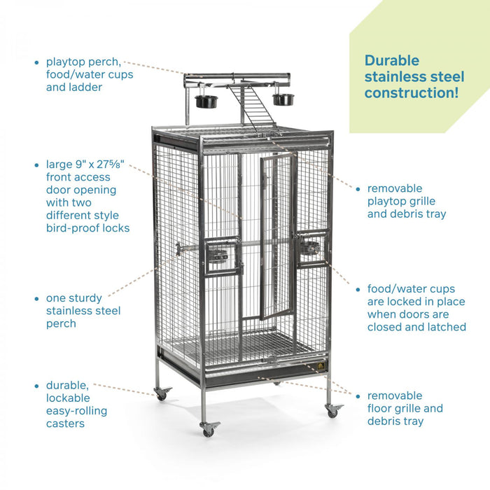 Prevue Pet Products Stainless Steel Playtop Home