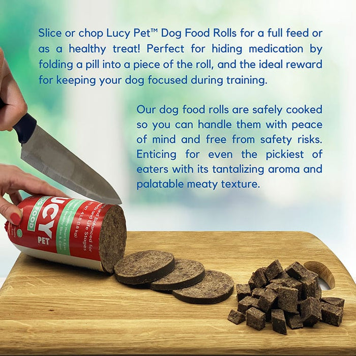 Lucy Pet Products Dog Food Roll Beef Display 2.75oz 36ct (Pack of 36)