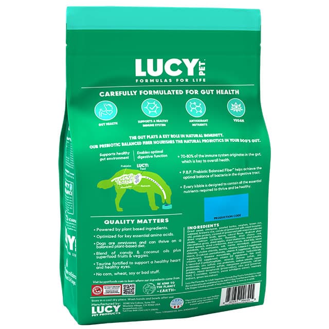 Lucy Pet Products Vegetarian Formula Dry Dog Food 20lbs