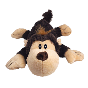 KONG Cozie Spunky Monkey Plush Dog Toy Brown MD - Image 6