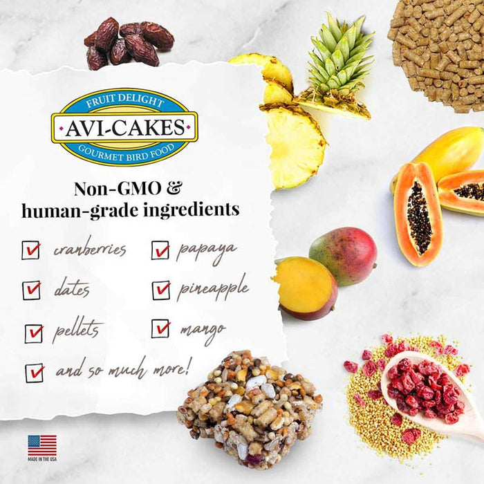 Lafeber Company Fruit Delight Avi-Cakes Small Birds Treat 8oz