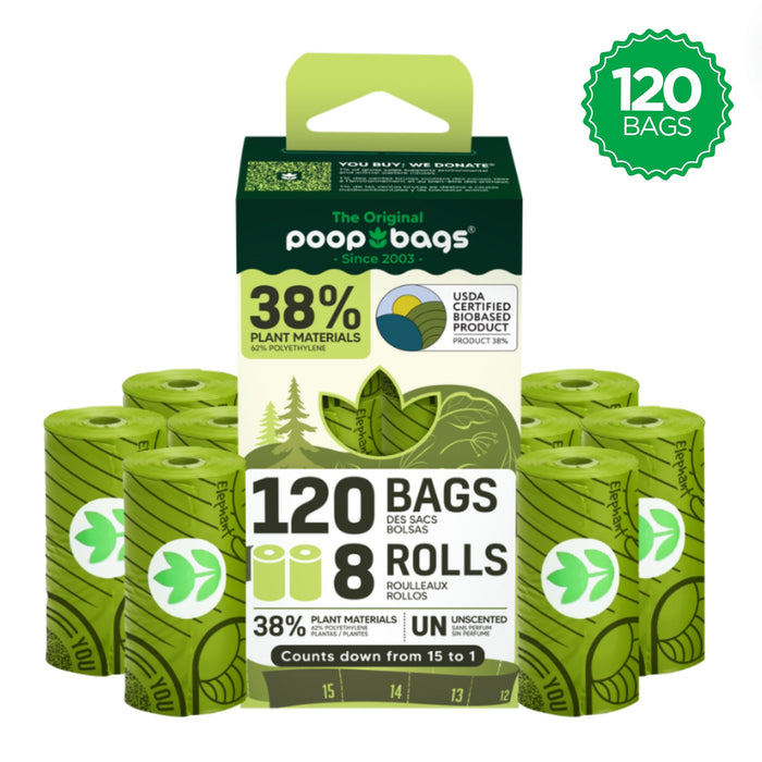 The Original Poop Bags Countdown Rolls® Unscented Leash Roll Poop Bags