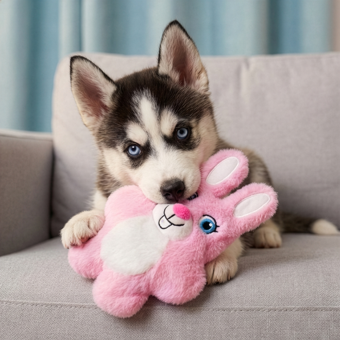 KONG Snuzzles Kiddos Dog Toy Bunny SM - 4 - Image 6