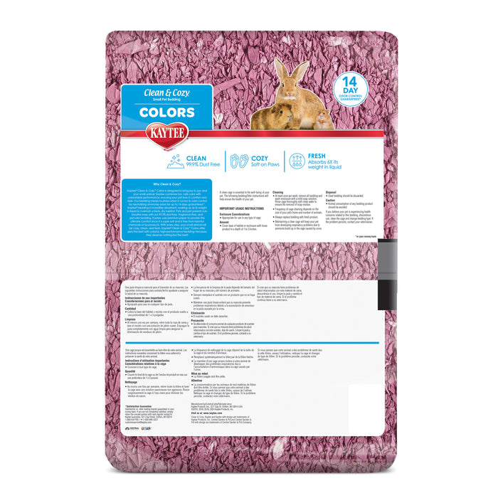 Kaytee Clean & Cozy Colors Bedding Plum 49.2 Liters