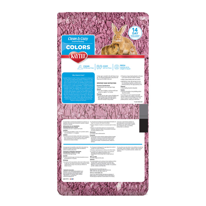 Kaytee Clean & Cozy Colors Bedding Plum 24.6 Liters