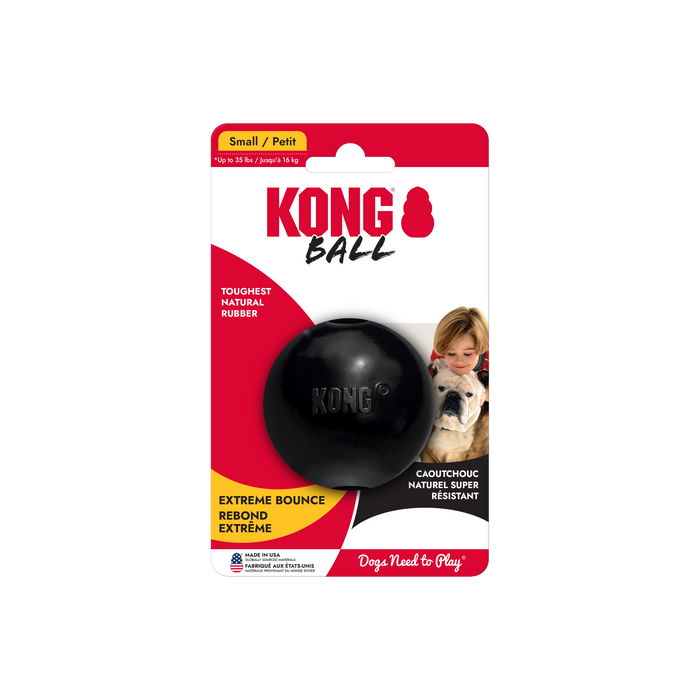KONG Extreme Ball Dog Toy Black SM - Image 11