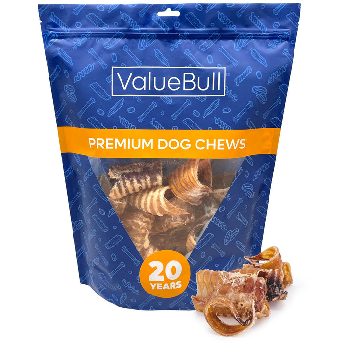Value Pet Supplies ValueBull Beef Trachea Bites, Premium - 1 lb