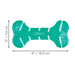 KONG Dental Squeezz Bone Dog Chew Teal MD - 2 - Image 6