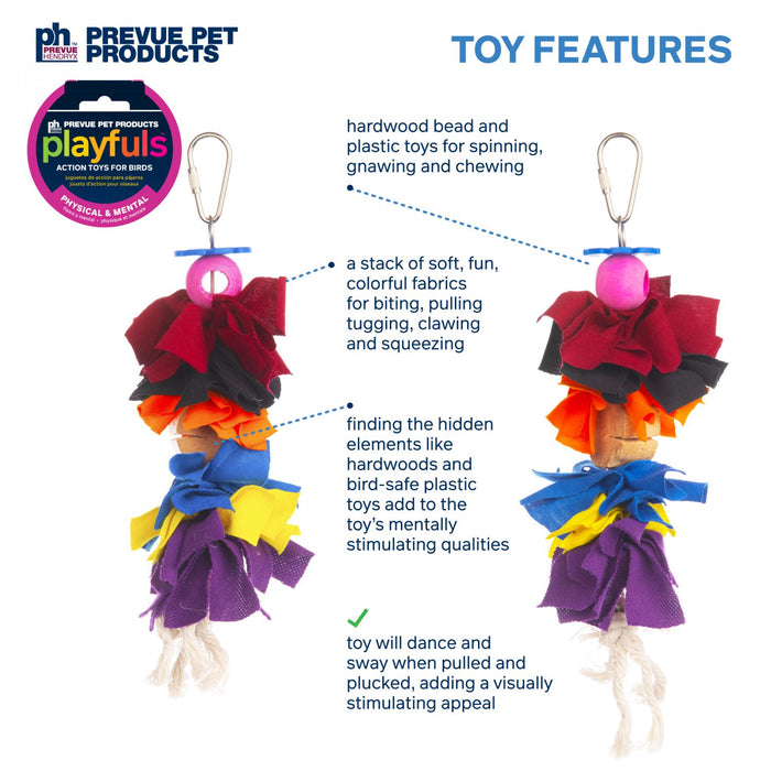 Prevue Pet Products Playfuls Bow Dangles Bird Toy