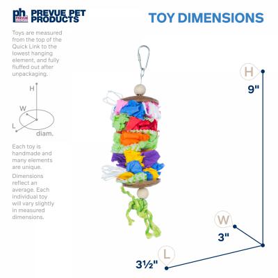 Prevue Pet Products Playfuls Laundry Day Bird Toy
