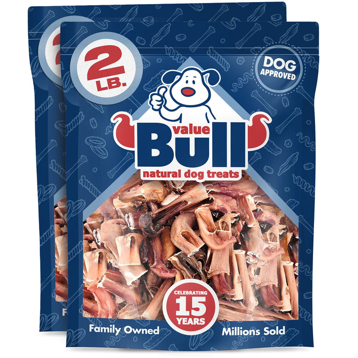 Value Pet Supplies ValueBull Bully Stick Bits for Small Dogs, Natural Dog Chews - 4 lbs