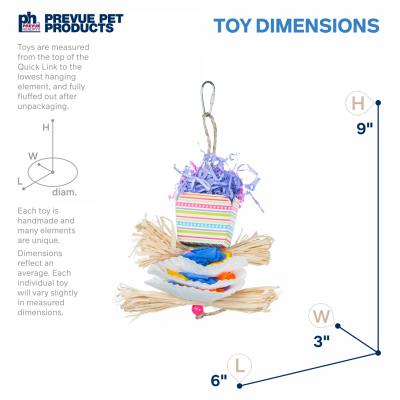 Prevue Pet Products Playfuls Dessert Delights Bird Toy