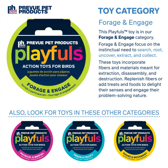 Prevue Pet Products Playfuls Baskets of Bounty Bird Toy