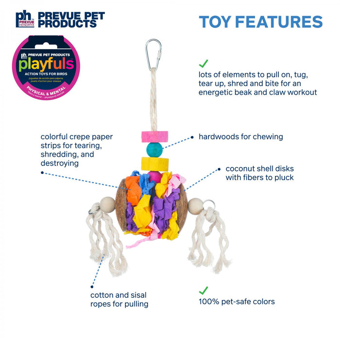 Prevue Pet Products Playfuls Accordion Crinkle Bird Toy