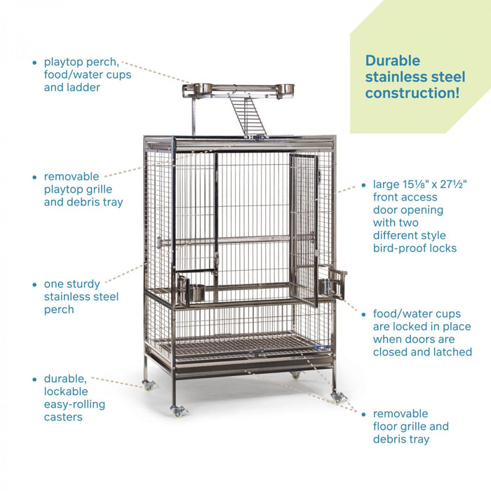 Prevue Pet Products Large Stainless Steel Bird Cage