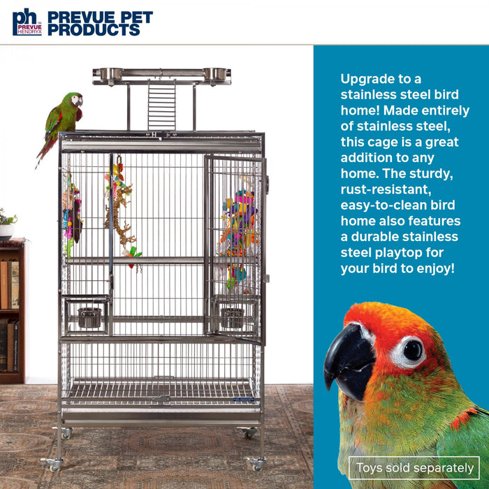 Prevue Pet Products Large Stainless Steel Bird Cage