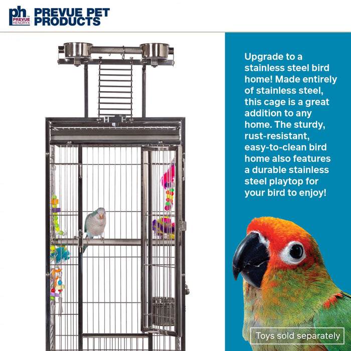 Prevue Pet Products Small Stainless Steel Bird Cage