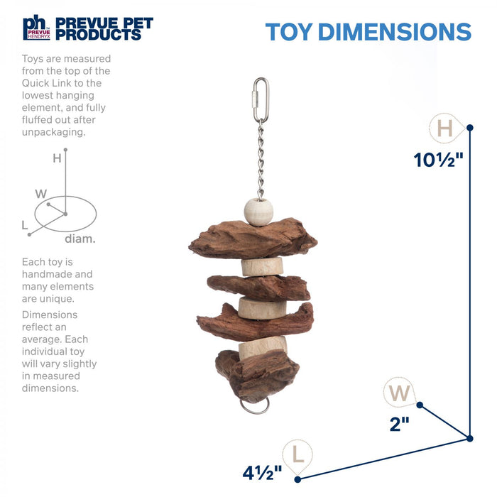 Prevue Pet Products Naturals Brownie Snack Bird Toy