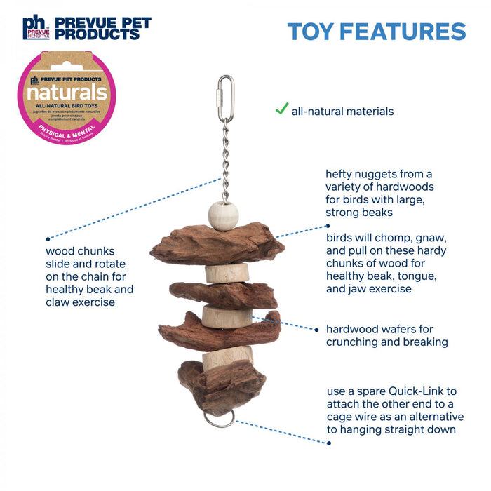 Prevue Pet Products Naturals Brownie Snack Bird Toy