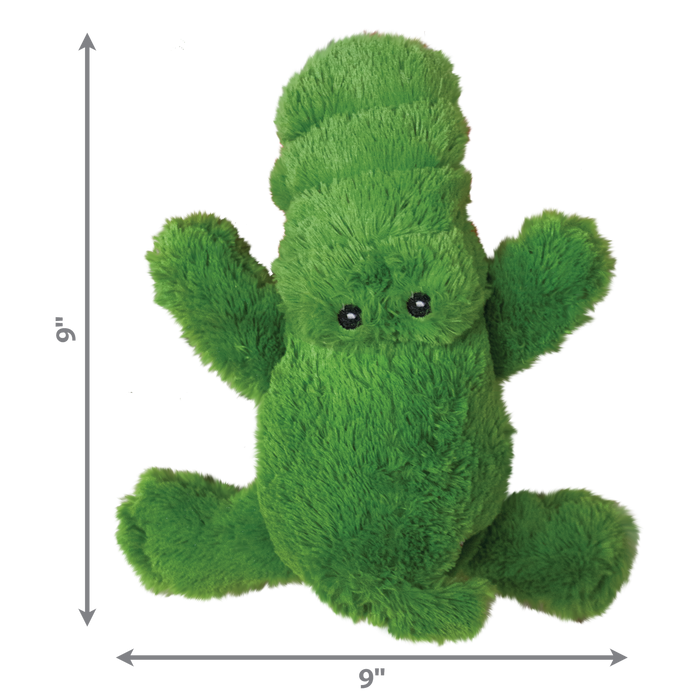 KONG Cozie Ali Alligator Plush Dog Toy Green MD - 2 - Image 6