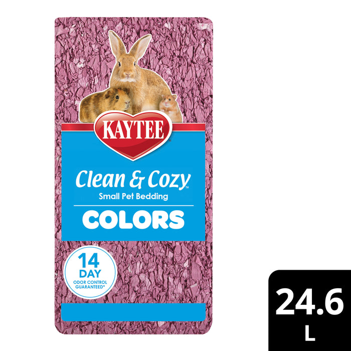 Kaytee Clean & Cozy Colors Bedding Plum 24.6 Liters