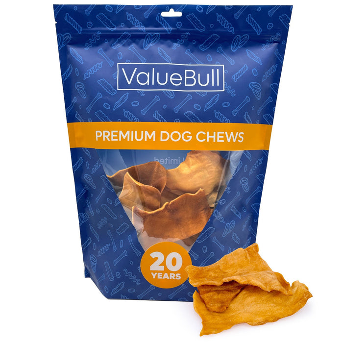 Value Pet Supplies ValueBull USA Collagen Chips Dog Chews, Natural Long-Lasting Chicken Infused Dog Treats, 25 Count