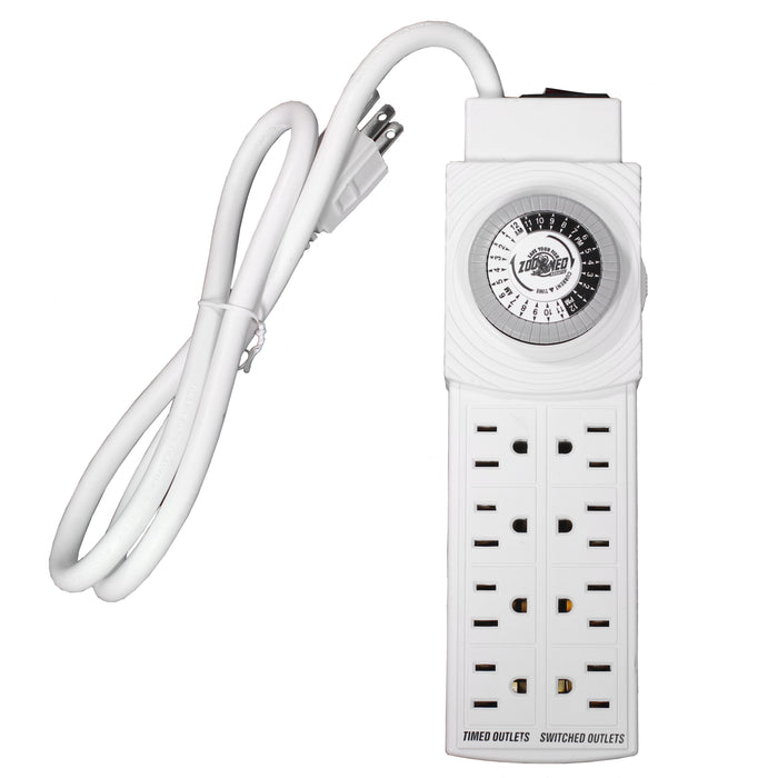 Zoo Med AquaSun Aquarium Controller Timer and Power Strip White
