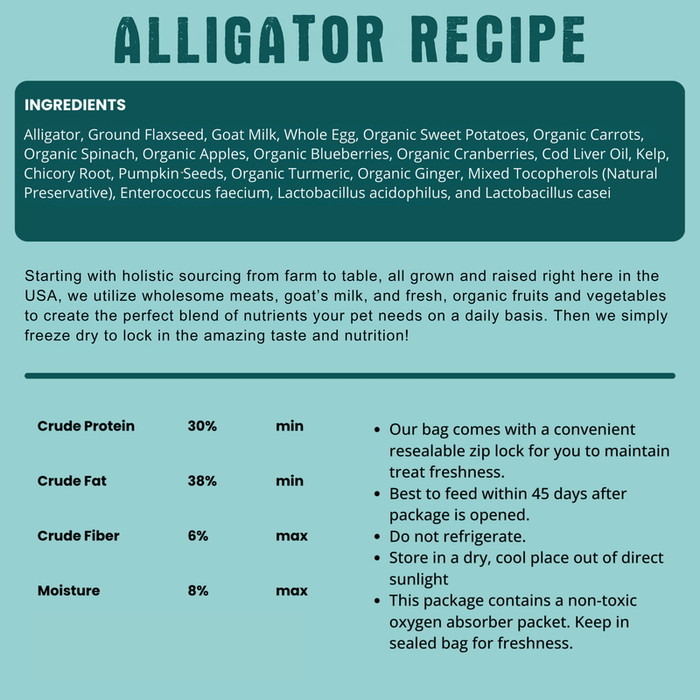 Shepherd Boy Farms Freeze-Dried Alligator Recipe 14oz - 3 - Image 5