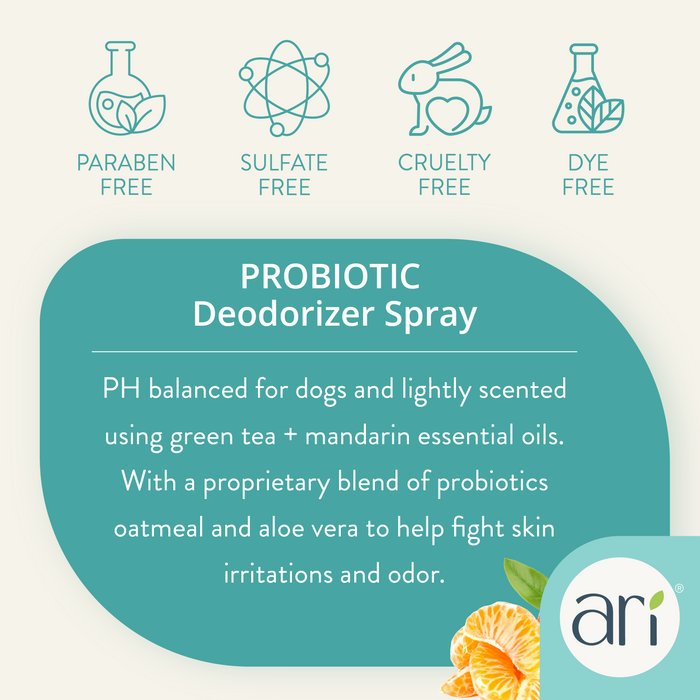 Health Extension ARI Probiotic Deodorizer Spray – GREEN TEA + MANDARIN
