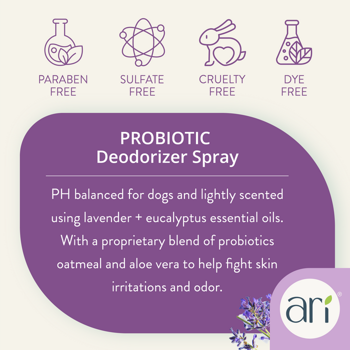 Health Extension ARI Probiotic Deodorizer Spray – LAVENDER + EUCALYPTUS