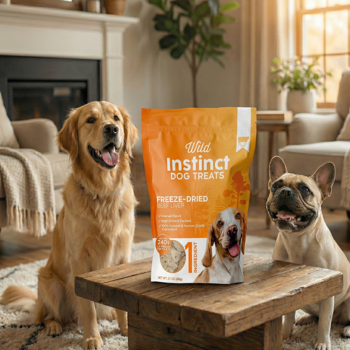 Wild instinct Pet Freeze-Dried Beef Liver for Dogs 2.1 oz