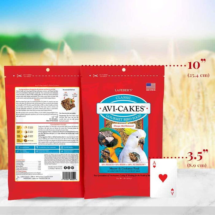 Lafeber Company Classic Avi-Cakes Macaw-Cockatoo Treat 1lb