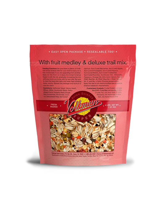 Volkman Seed Company Avian Science Super Eclectus Bird Treat 4 lb