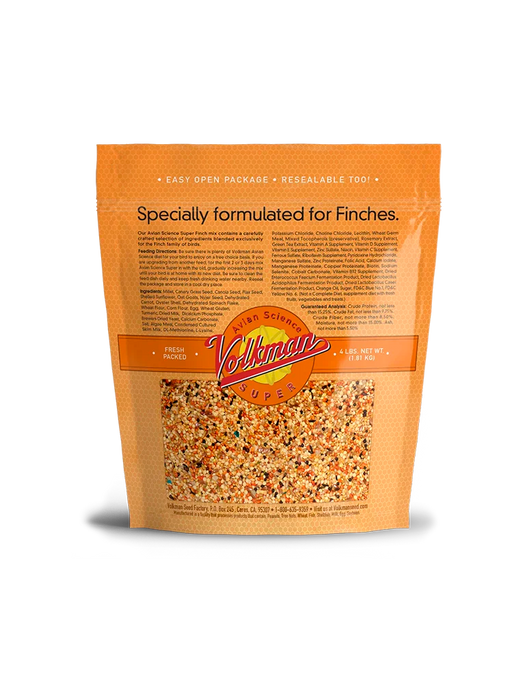 Volkman Seed Company Avian Science Super Finch Bird Treat 4 lb