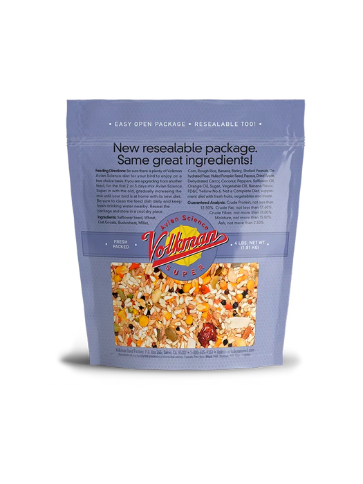 Volkman Seed Company Avian Science Super Hookbill Bird Treat 4 lb