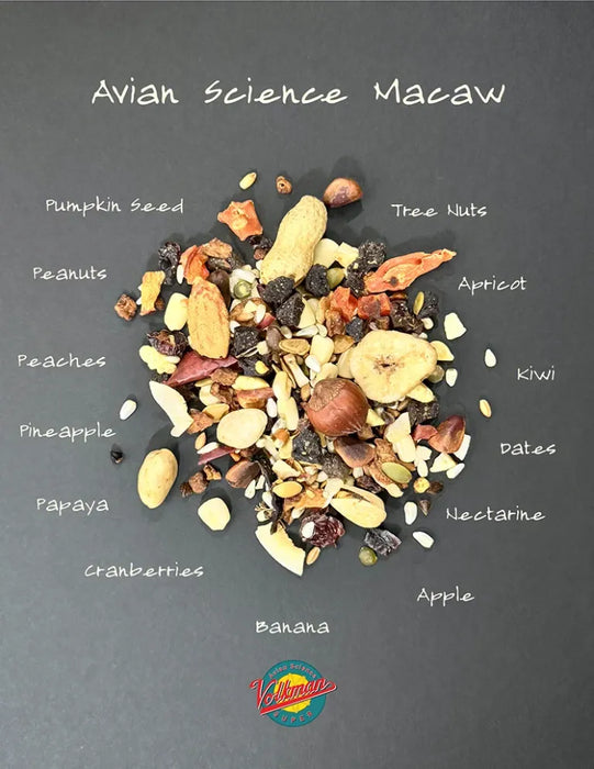 Volkman Seed Company Avian Science Super Macaw Bird Treat 20 lb