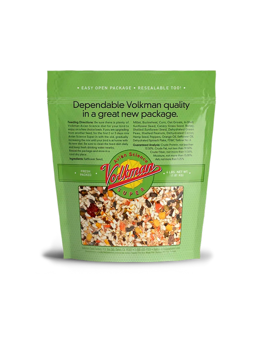 Volkman Seed Company Avian Science Super Parrotlet Bird Treat 4 lb