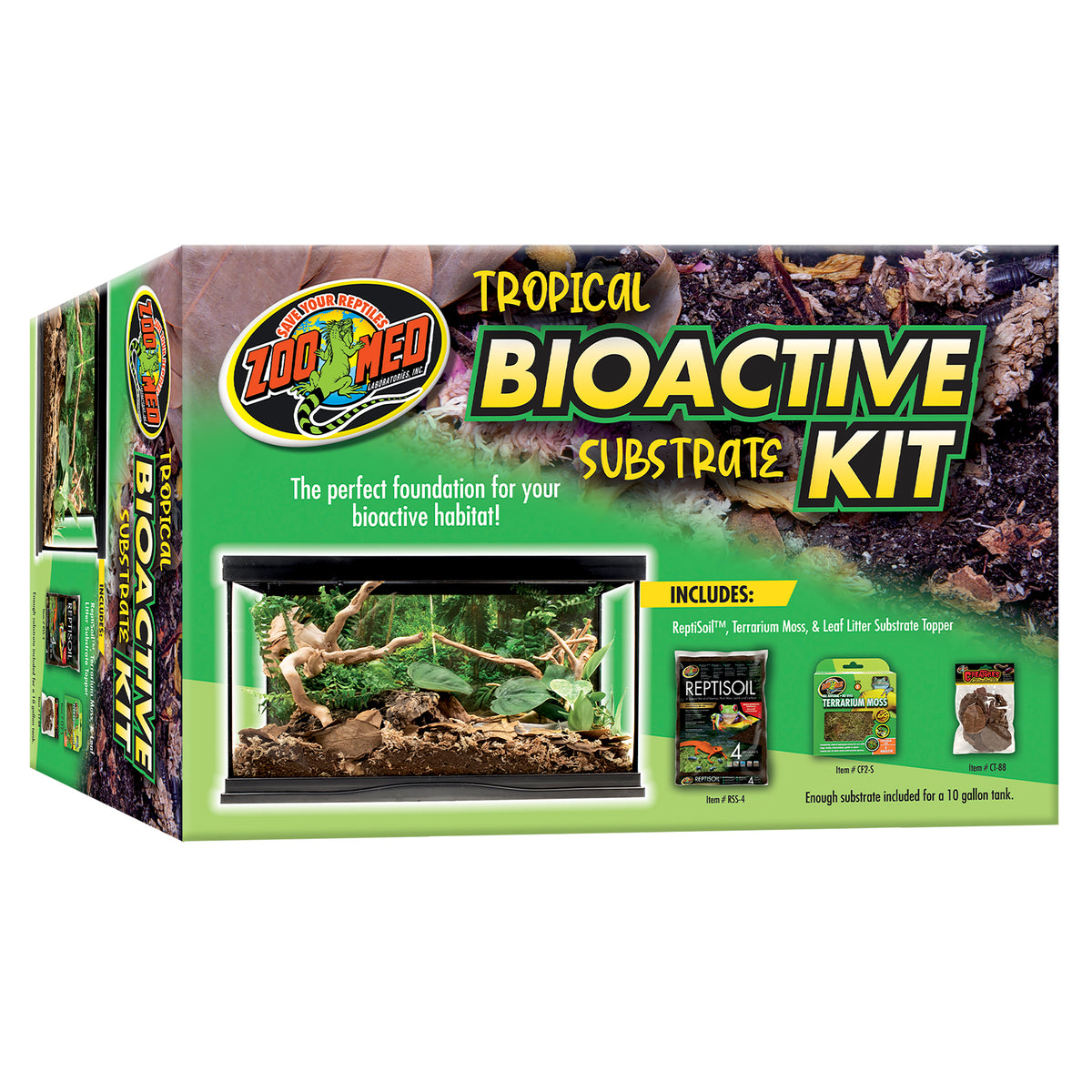 Zoo Med Tropical Bioactive Substrate Kit Regular — AnimalWiz.com