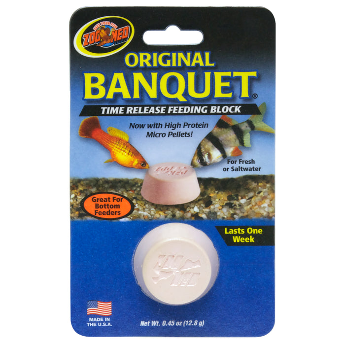 Zoo Med Original Banquet Fish Feeding Block 0.45 oz Regular